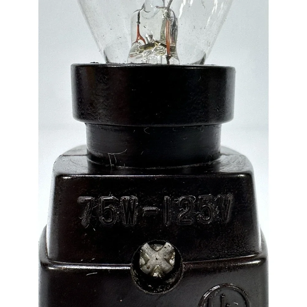 Vintage GEM Brown Bakelite Bathroom Kids Kitchen Night Lights Starburst Works
